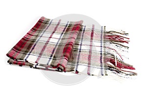 Chequered wool scarf, neckerchief