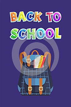 Chequers Backpack Back to School Bag Promo Poster