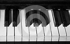 Cherkasy, CA-JAN 31, 2016: Akord logo close up. Classic lettering above the piano keys of a ebony black Steinway grand