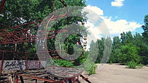 Chernobyl Pripyat amusement park carousel