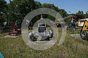 Chernobyl / Ukraine  Chernobyl exclusion zone. Ruins of abandoned places. Zone of high radioactivity. Ruins of buildings