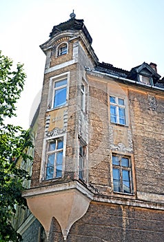 CHERNYAKHOVSK. Facade of the building of the general city hospital fund 1909. Kaliningrad region