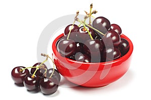 Cherries in bowl