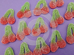 cherries candy background