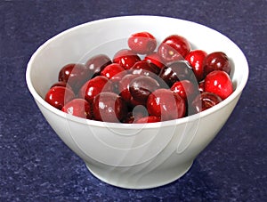 Cherries in a cup