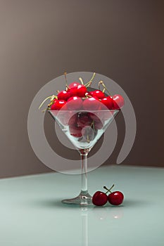 Cherries in the glass