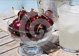 Cherries & lemonade - summer snack