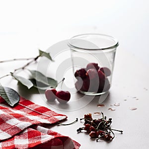 Cherries ready for jam