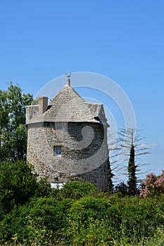 Cherrueix; France - july 28 2019 : windmill