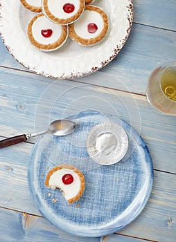 Cherry bakewell tart