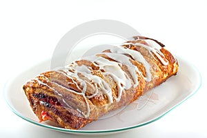 Cherry Bavarian Cream Strudel