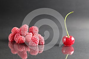 Cherry berries and raspberries against each other condemnation of society rejection of a person by society one against all outcast