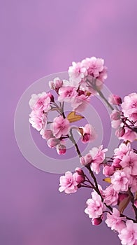 Cherry blossom flower isolated story wallpaper background