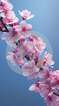 Cherry blossom flower isolated story wallpaper background