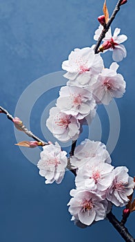 Cherry blossom flower isolated story wallpaper background