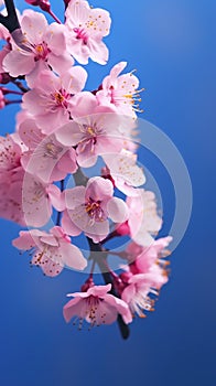 Cherry blossom flower isolated story wallpaper background