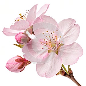 Cherry Blossom flower isolated on transparent background photo