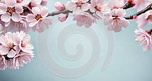 Cherry blossom spring flower background for advertising or others purpose use.