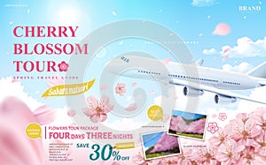 Cherry blossom tour ad