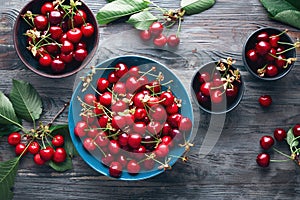 Cherry Bowl Full of Fresh Cherries