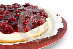 Cherry and cheese pie