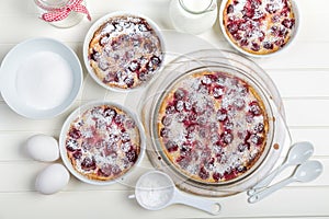 Cherry clafoutis - French milk cake