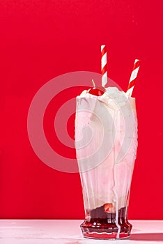 Cherry cola milkshake