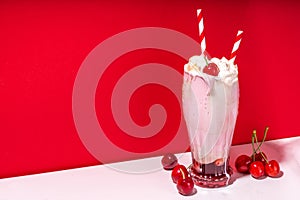 Cherry cola milkshake