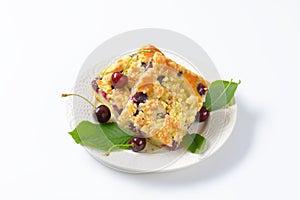 Cherry Crumbcake Squares