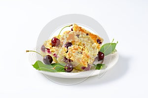 Cherry Crumbcake Squares