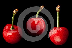 Cherry fruit closeup