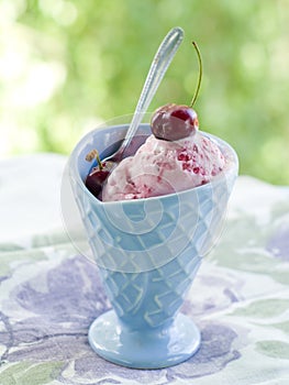 Cherry ice-cream