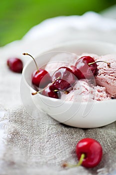 Cherry ice cream