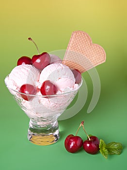 Cherry ice cream