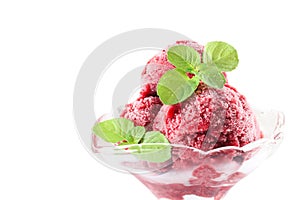 Cherry ice cream, sorbet