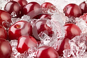 Cherry with ice