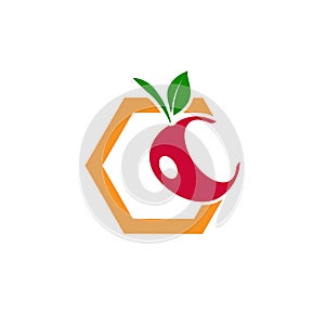 Cherry Icon vector Illustration
