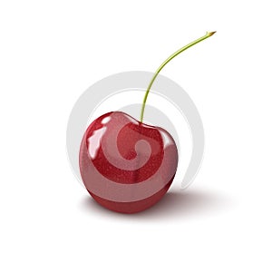 Cherry isolated. Cherry on white background. With clipping path.