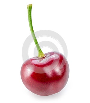 Cherry isolated on white