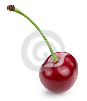 Cherry isolated on white
