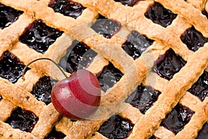 Cherry Jam Tart Closeup