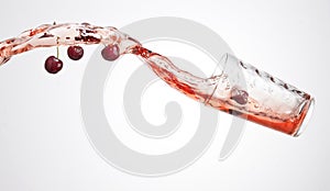 Cherry juice splash
