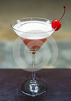 Cherry martini alcoholic cocktail drink