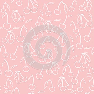 Cherry pattern vector