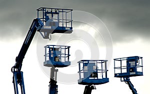 Cherry pickers lifting platform photo