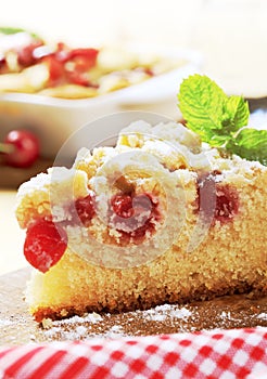 Cherry sponge cake