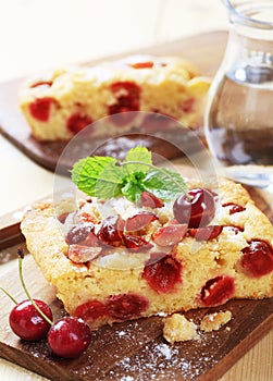 Cherry sponge cake