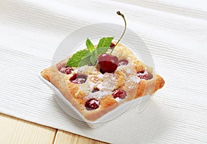 Cherry sponge cake