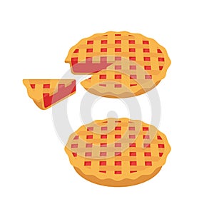 Cherry or strawberry pie