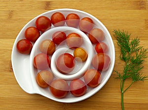Cherry tomato and dill